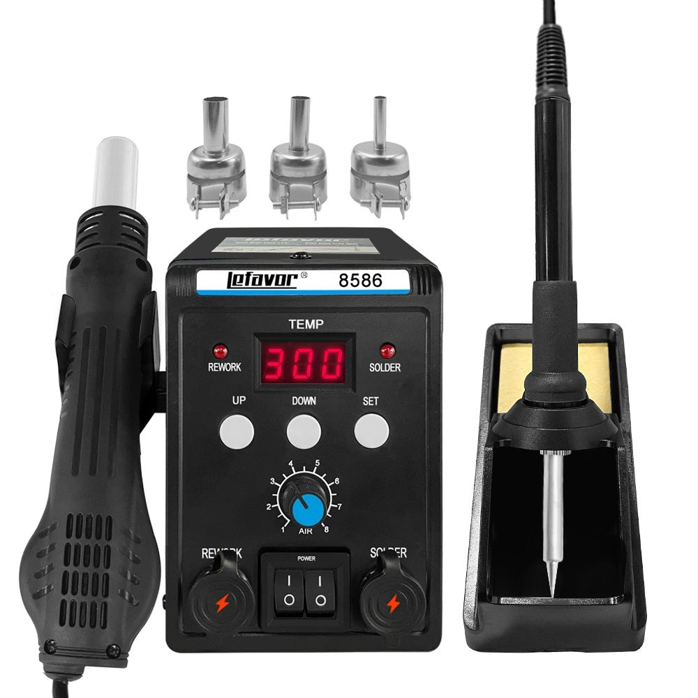 JMT-549578 Digital Temperature Control Hot Air Welding Station with Overheat Protection, 220V Voltage