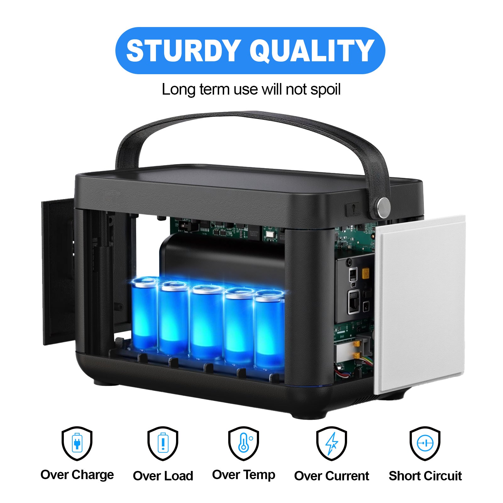 JMT-549578 Portable Power Station 88.8Wh with Fast USB-C Charging and LED Light for Travel and Camping