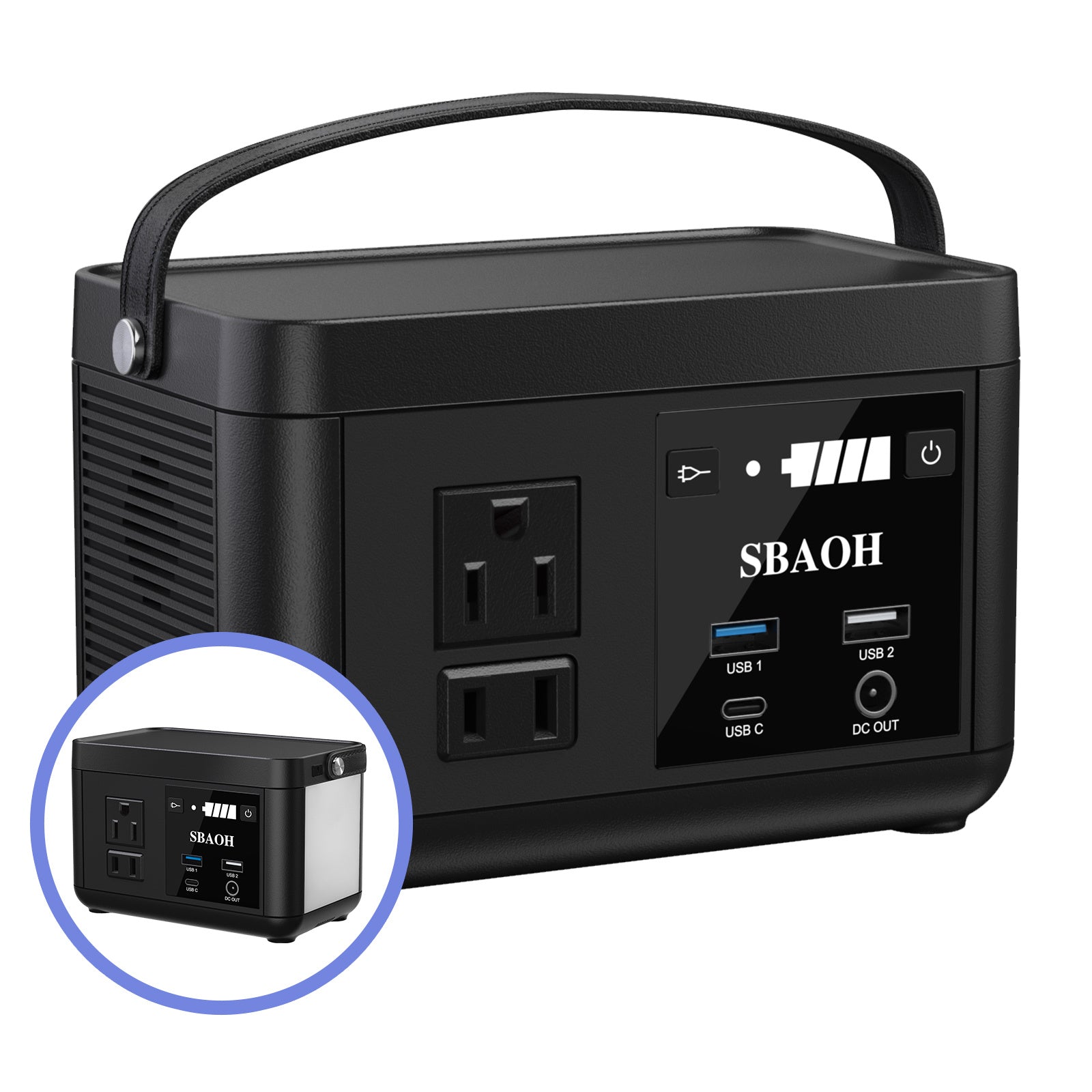 JMT-549578 Portable Power Station 88.8Wh with Fast USB-C Charging and LED Light for Travel and Camping
