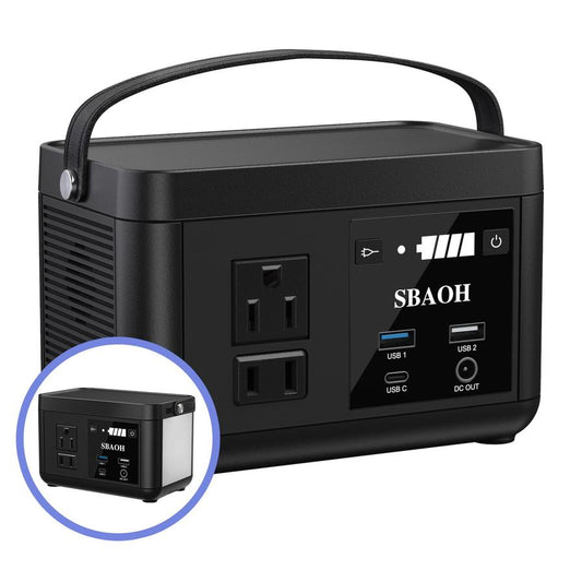 JMT-549578 Portable Power Station 88.8Wh with Fast USB-C Charging and LED Light for Travel and Camping