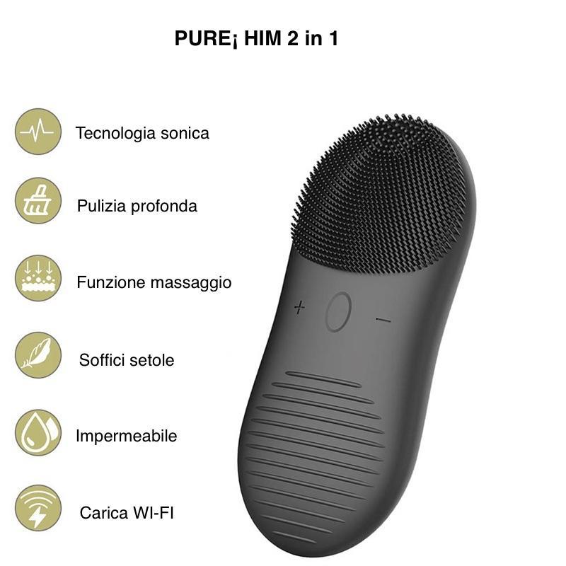 JMT-549642 Silicone Ultrasonic Electric Face Washer with 7-Level Waterproof Technology and Vibrating Cleaning Action