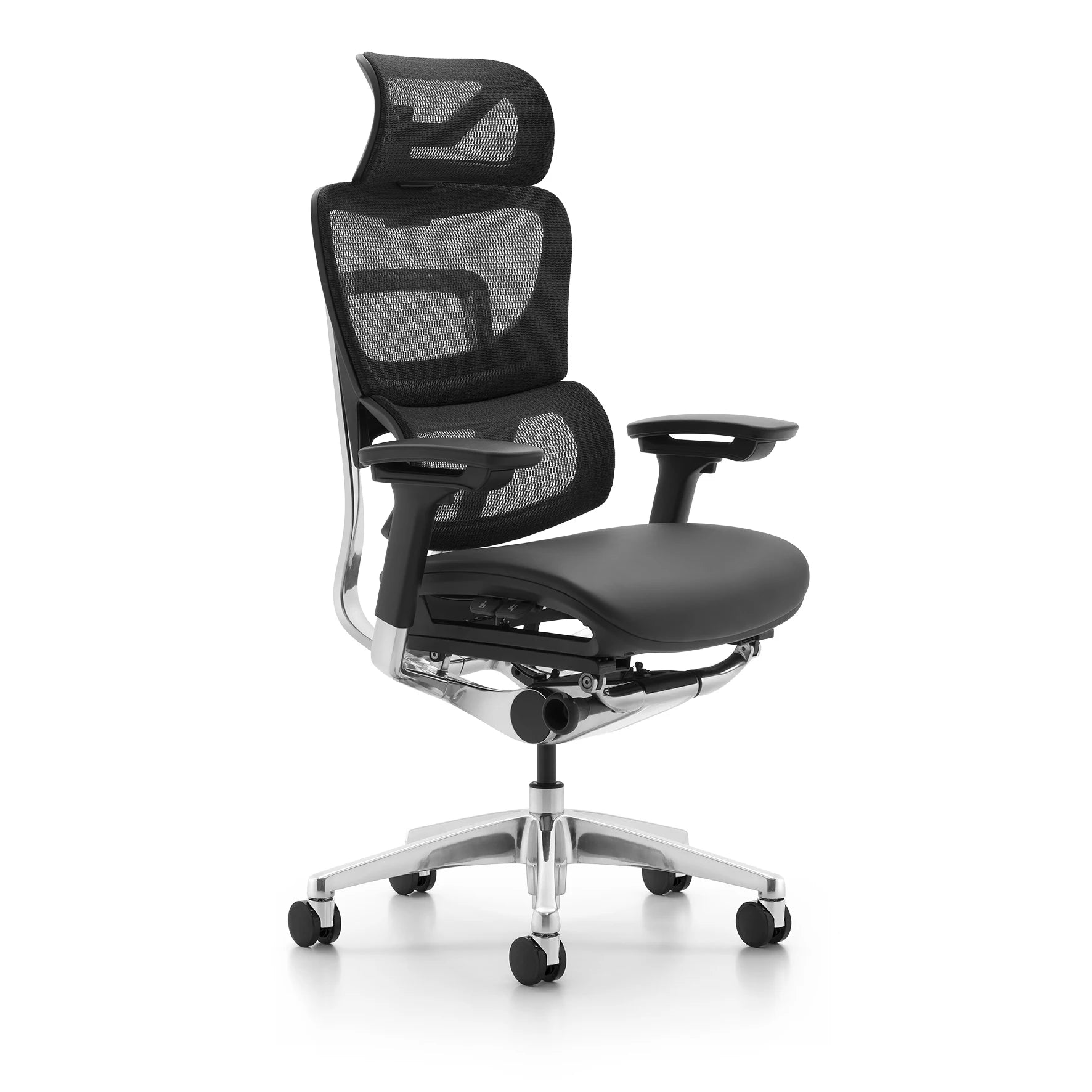 JMT-549834 Luxury Real Leather Ergonomic Office Chair with Recline Function for Managerial Use