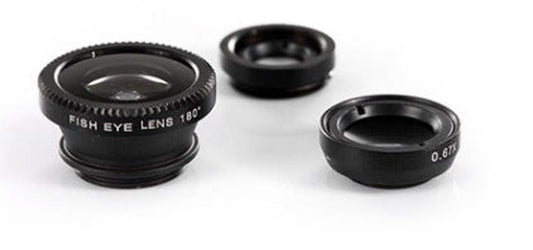 JMT-550410 3-in-1 Mobile Phone Lens: Fisheye, Wide-Angle, and Macro Attachment for Enhanced Photography