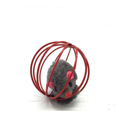 JMT-550538 Solid Wood Cat Stick Toy with Hemp, Feather Rope, and Bell - Handmade Cat Plaything