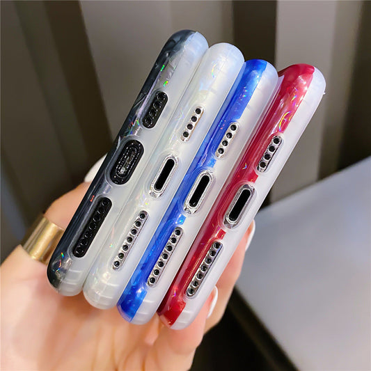 JMT-550730 Colorful Shell Pattern TPU Mobile Phone Case with Waterproof and Fallproof Features for Apple Devices