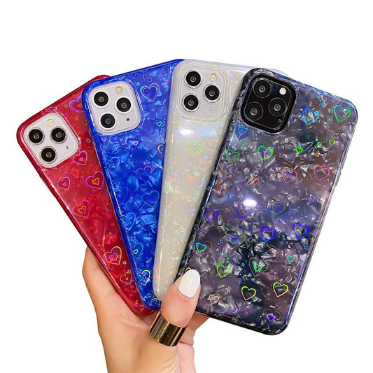 JMT-550730 Colorful Shell Pattern TPU Mobile Phone Case with Waterproof and Fallproof Features for Apple Devices