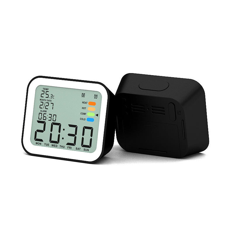 JMT-551050 Battery-Operated Electronic Alarm Clock with Calendar and Backlight, Snooze Function