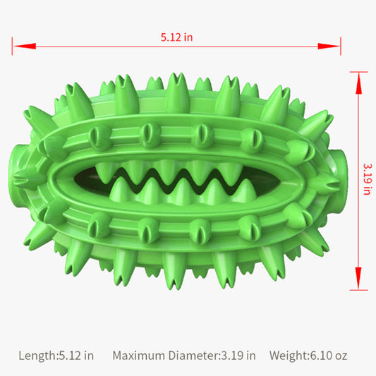 JMT-551370 Durable Dog Toothbrush Chew Toy for Medium to Large Dogs - Cactus Design for Dental Care and Cleaning