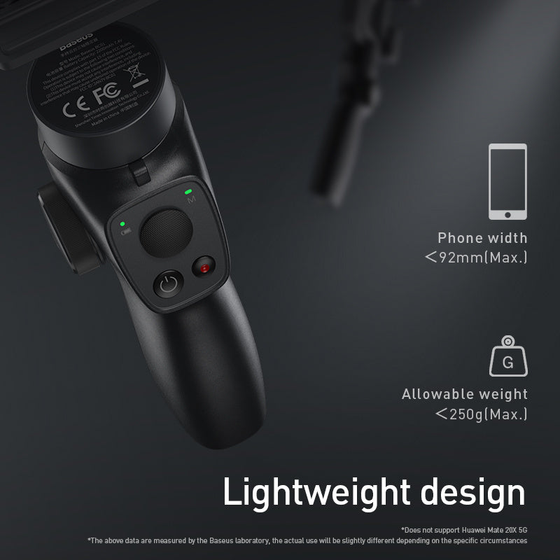 JMT-551498 Three-Axis Handheld Mobile Phone Stabilizer - Anti-Shake Design for Phones up to 92mm Wide, Supports 250g