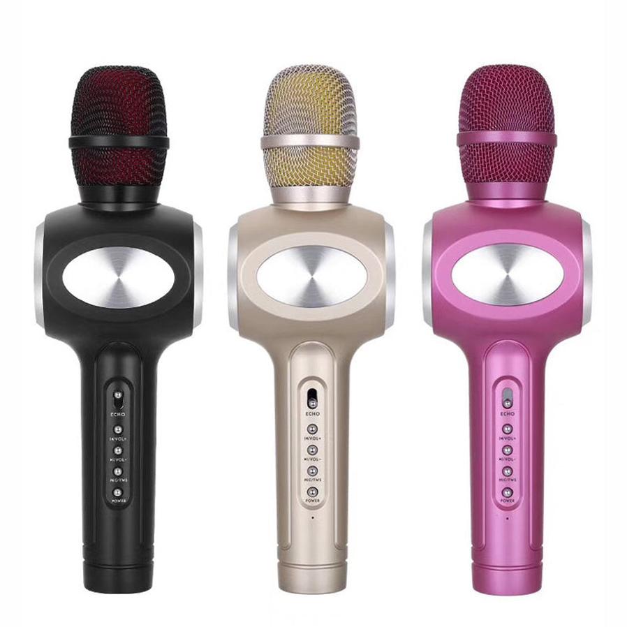 JMT-551882 Capacitive Mobile Microphone with Echo Reverberation, 5W Dual Output, 2000mAh Battery