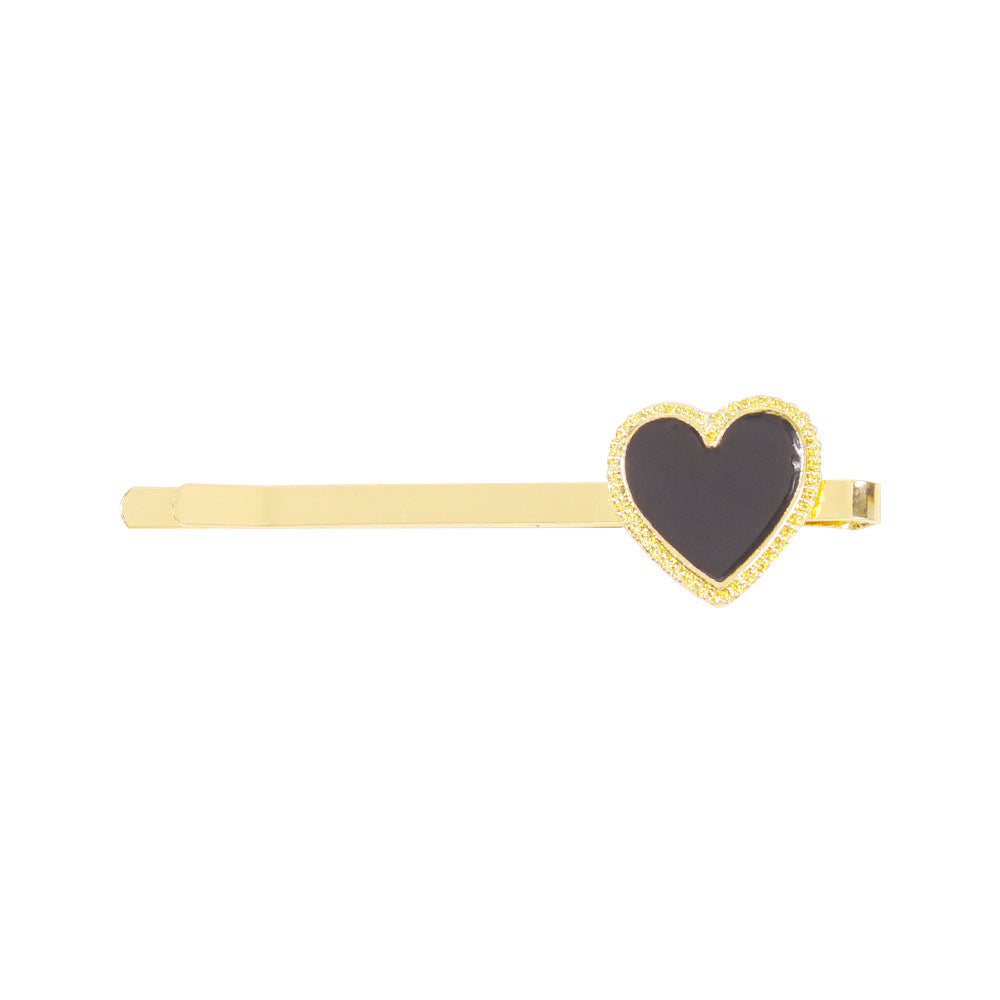 JMT-552074 Alloy Drop Oil Love Hairpin and Headband Set in Geometric Styles - Multiple Colors Available