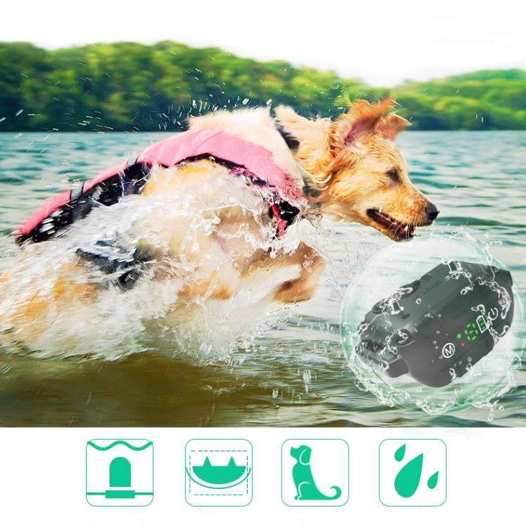 JMT-552202 Dog Anti-Bark Device with Digital Display, IP67 Waterproof and Optional Shock Mode