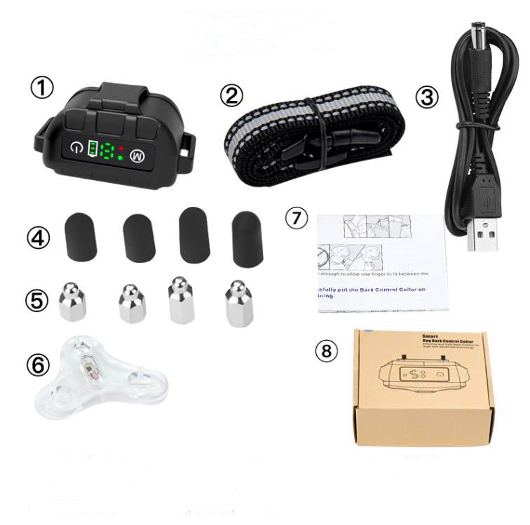 JMT-552202 Dog Anti-Bark Device with Digital Display, IP67 Waterproof and Optional Shock Mode