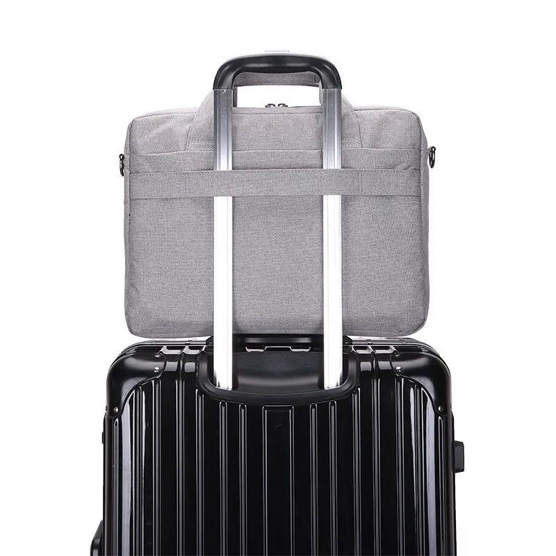 JMT-553418 Customizable Laptop Shoulder Bag with Pocket - Fits 14 and 15 Inch Devices