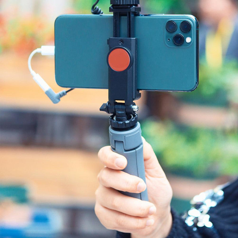JMT-553546 Aluminum Alloy Mobile Phone Tripod for Sports Cameras and Micro Single Stabilizers