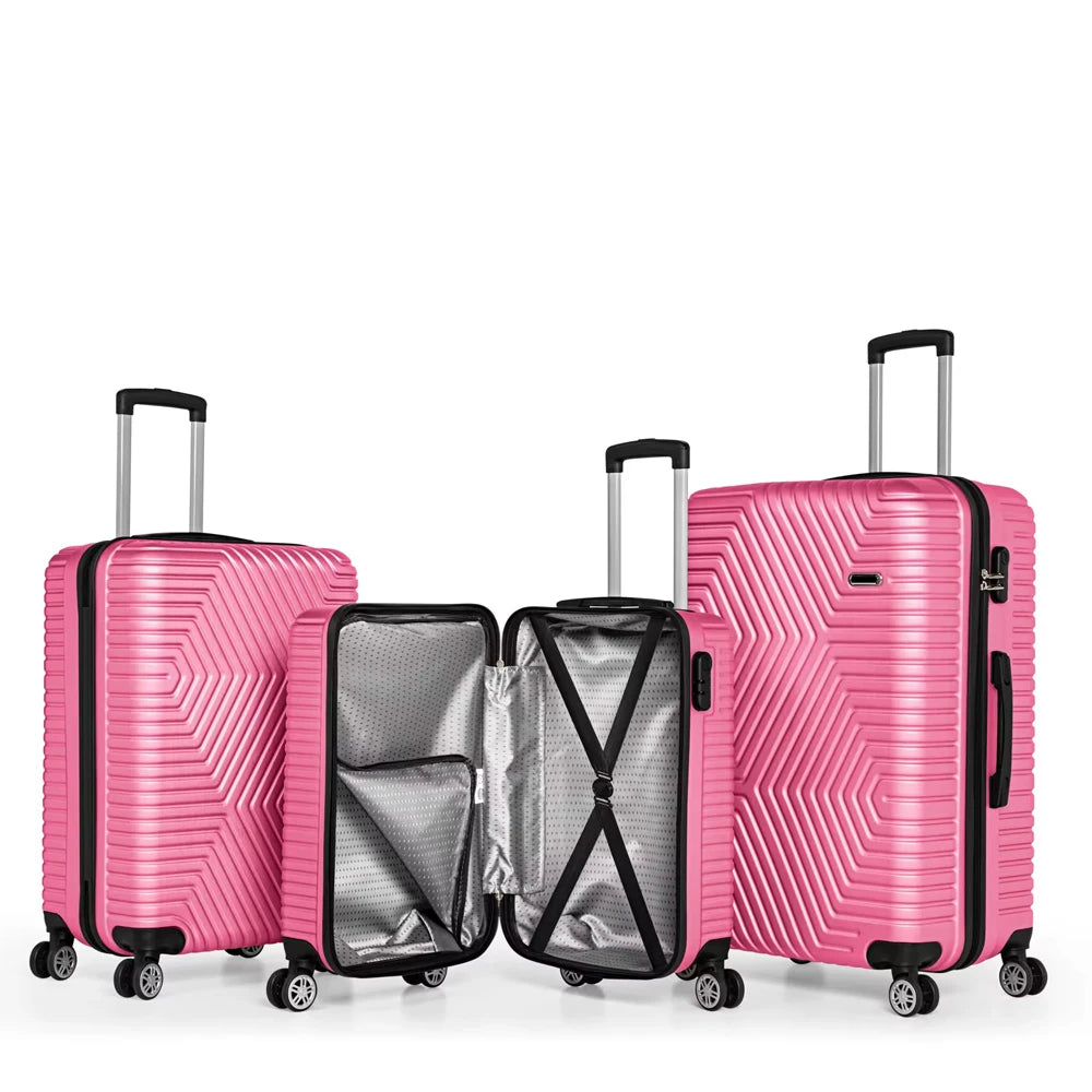 JMT-553738 Lightweight 28 Inch Spinner Luggage Set with 4 Wheels for Effortless Travel
