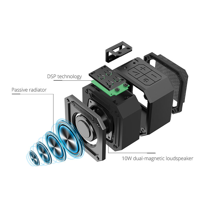 JMT-553866 Portable Mini Bluetooth Speaker with Built-in Lithium Battery and 30m Reception Distance