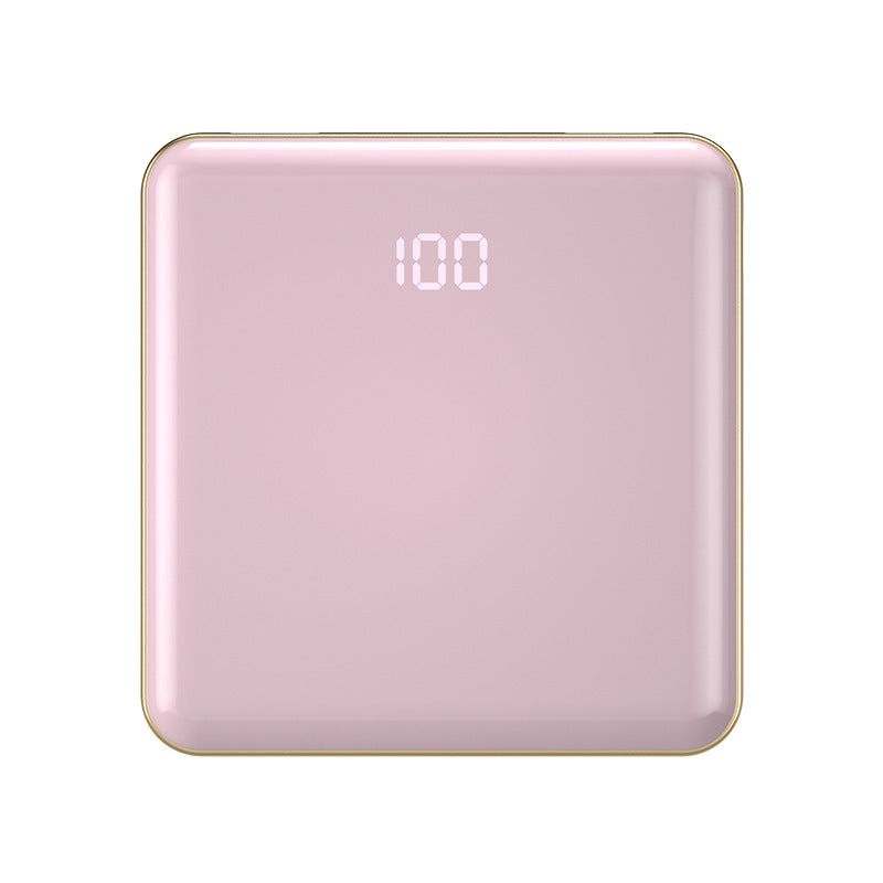JMT-553866 Ultra-Thin 20000mAh Mini Power Bank with Integrated Cable and Multiple USB Outputs