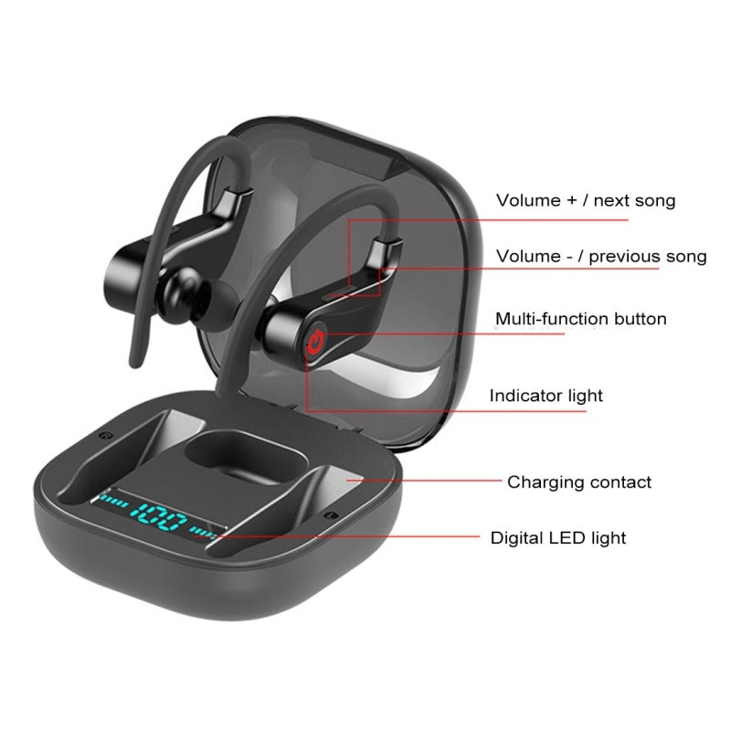 JMT-554186 Bluetooth Subwoofer Headset for Immersive Audio Experience
