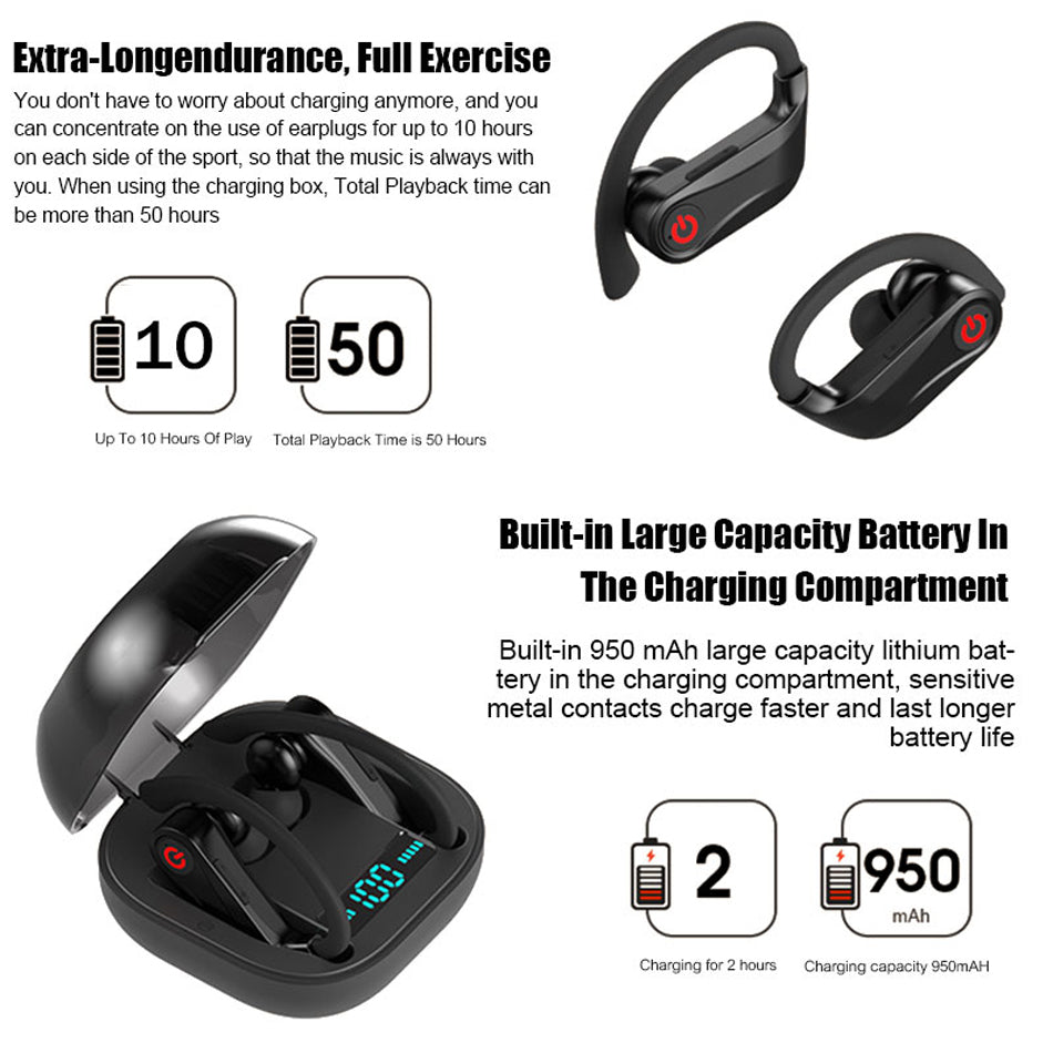 JMT-554186 Bluetooth Subwoofer Headset for Immersive Audio Experience