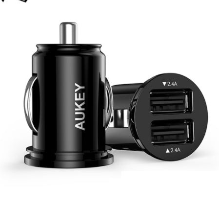 JMT-554186 Compact Dual USB Car Charger with Adaptive Charging Technology, 24W Total Output for Mobile Devices