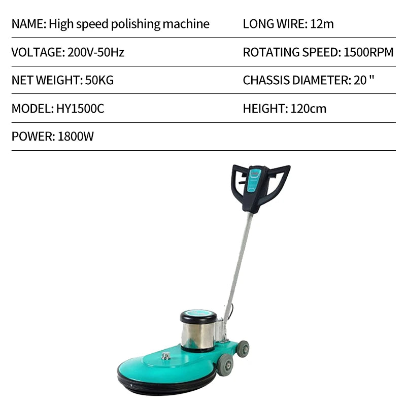 JMT-554634 High-Speed Floor Burnisher and Polisher for Shops and Hotels