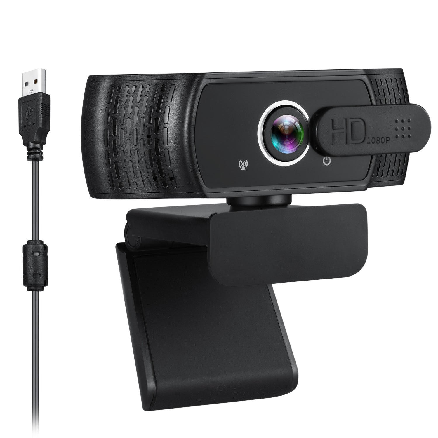 JMT-554762 HD 1080P USB Computer Camera with Built-in Microphone for Online Streaming