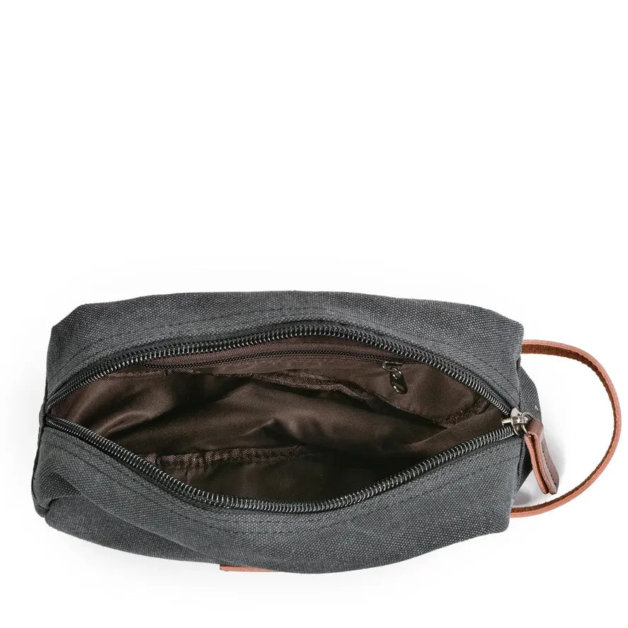 JMT-554890 Vintage Waterproof Canvas Toiletry Tote Bag - 24cm x 10cm x 14cm