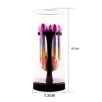 JMT-555274 5-Piece Nylon Makeup Brush Set with Plastic Handles