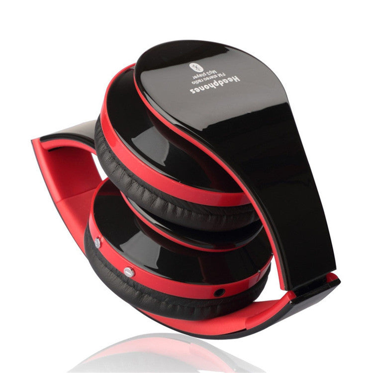 JMT-555338 Wireless Bluetooth Headset with Microphone, Foldable Design, 10 Hours Playtime, 3.5mm Audio Jack - Ideal for Music and Calls