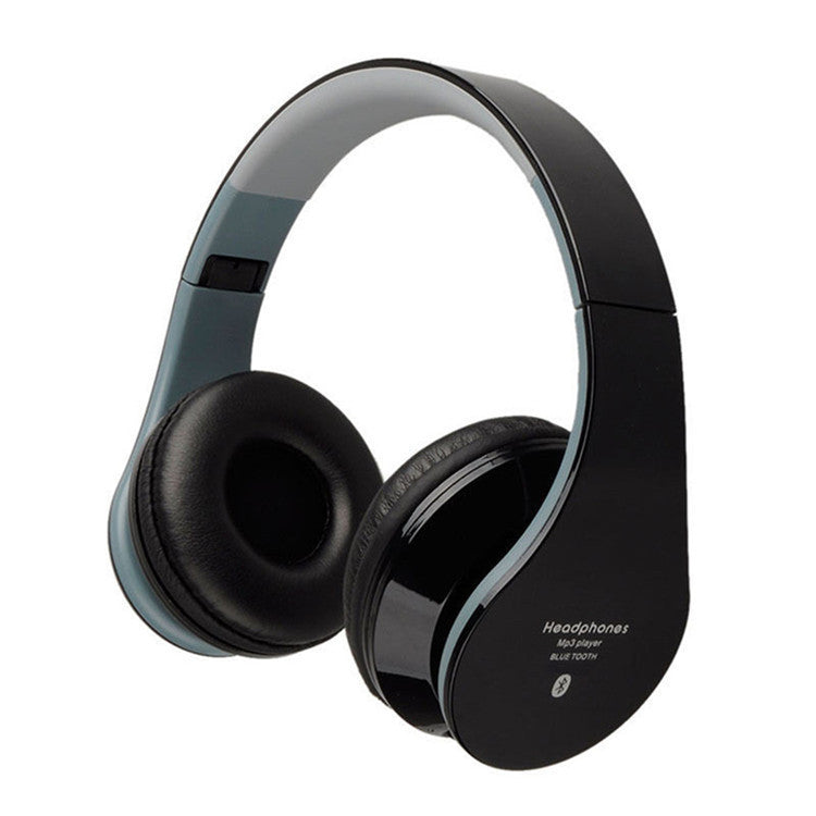 JMT-555338 Wireless Bluetooth Headset with Microphone, Foldable Design, 10 Hours Playtime, 3.5mm Audio Jack - Ideal for Music and Calls