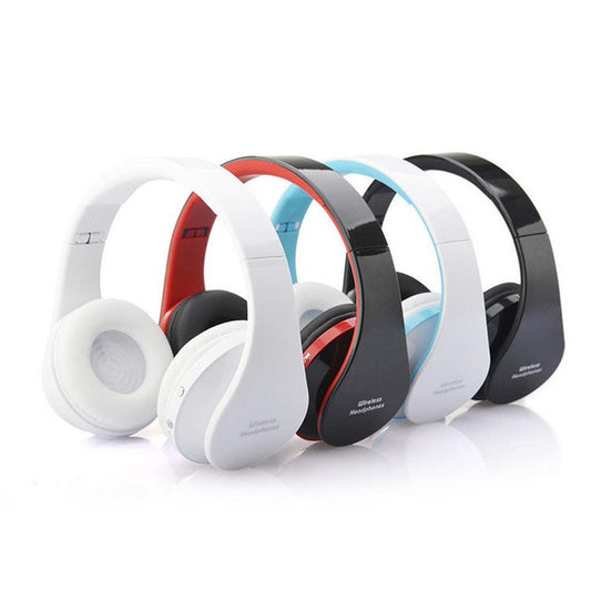 JMT-555338 Wireless Bluetooth Headset with Microphone, Foldable Design, 10 Hours Playtime, 3.5mm Audio Jack - Ideal for Music and Calls