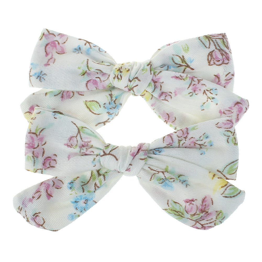 JMT-555530 Cloth Flower Hairpins for Children - Cute Bow Hair Accessories