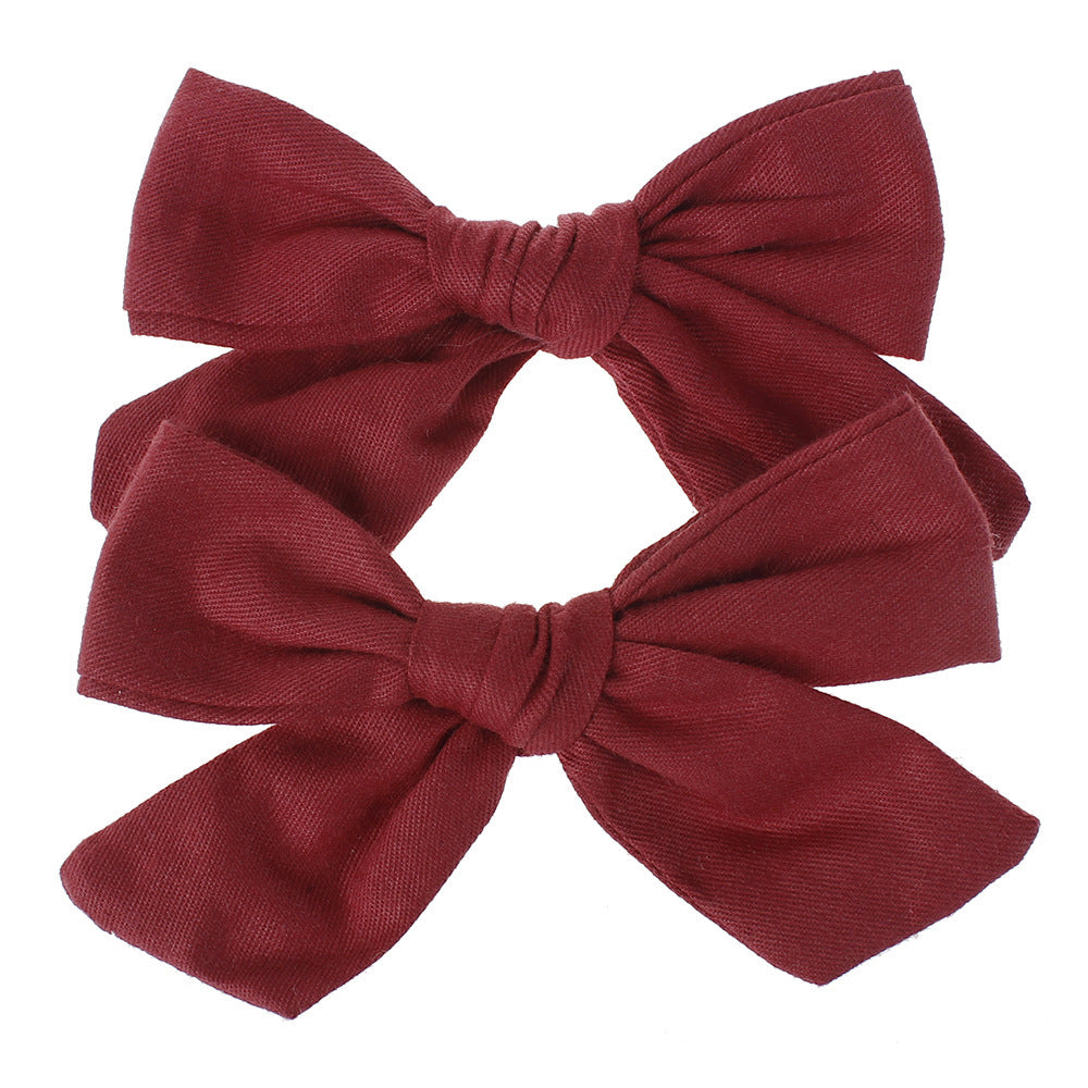 JMT-555530 Cloth Flower Hairpins for Children - Cute Bow Hair Accessories