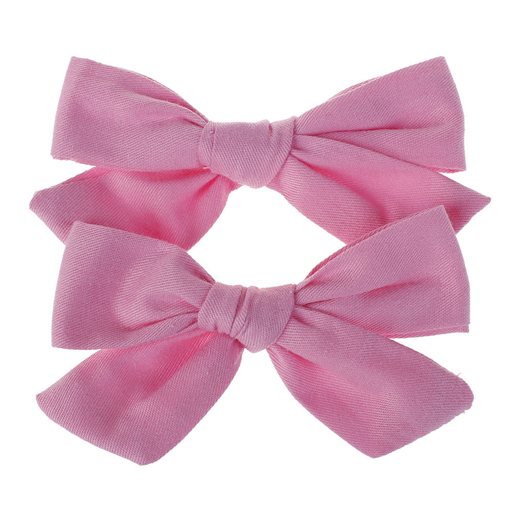 JMT-555530 Cloth Flower Hairpins for Children - Cute Bow Hair Accessories