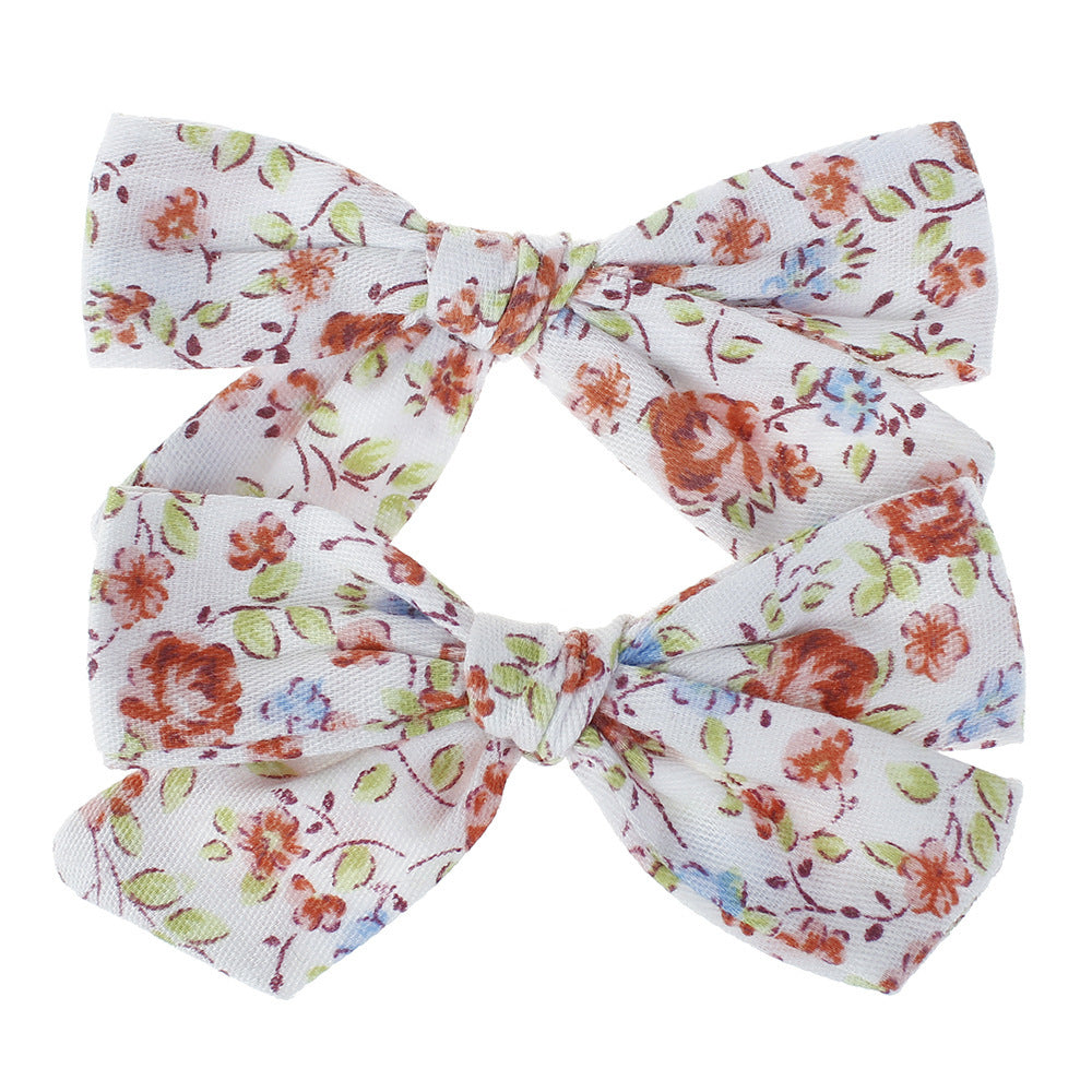 JMT-555530 Cloth Flower Hairpins for Children - Cute Bow Hair Accessories