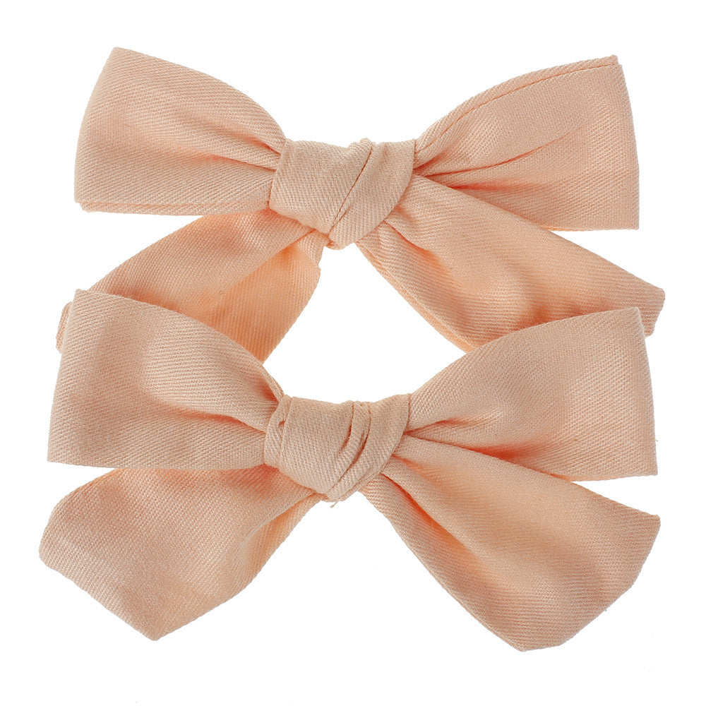JMT-555530 Cloth Flower Hairpins for Children - Cute Bow Hair Accessories