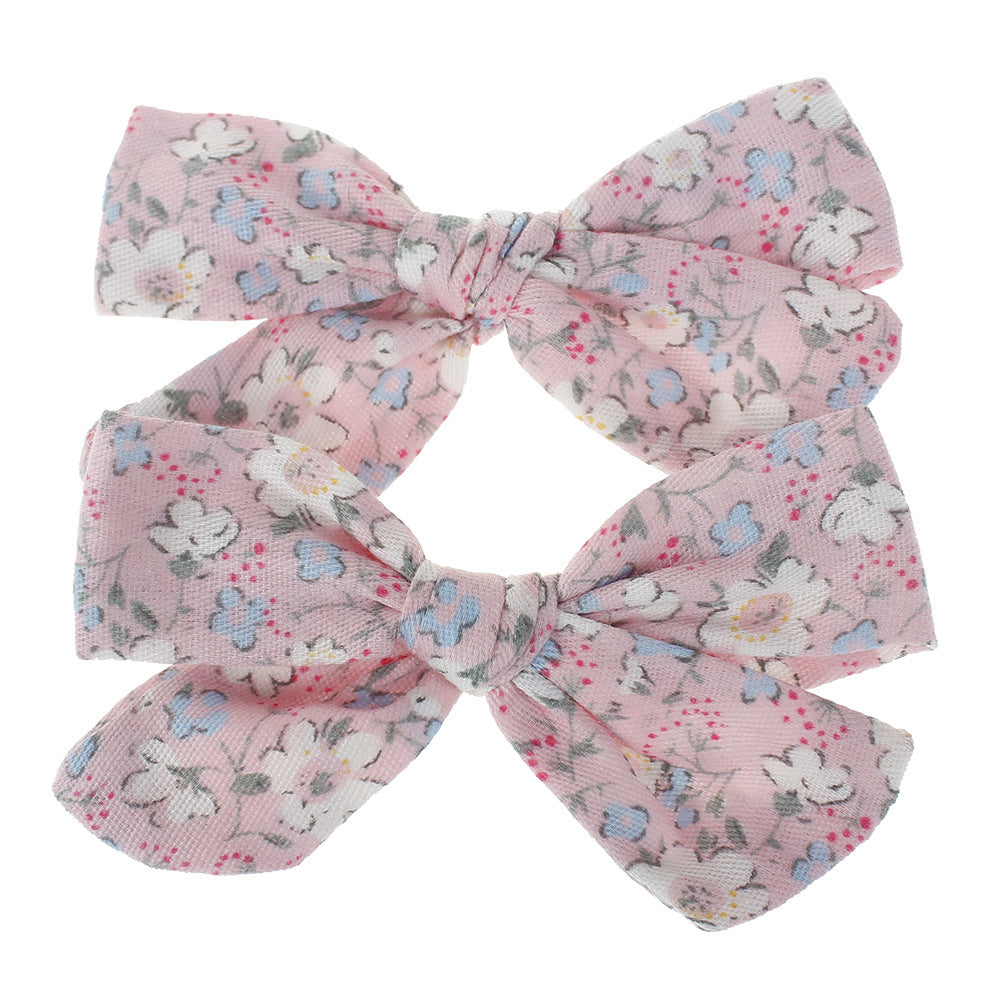 JMT-555530 Cloth Flower Hairpins for Children - Cute Bow Hair Accessories