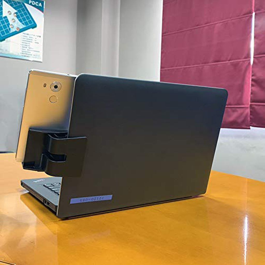 JMT-555850 Multi-Screen Display Stand with Side Screen Clip and Mobile Phone Holder - Adjustable Plastic Design