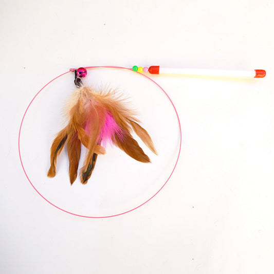 JMT-556298 Multicolor Cat Toy Set with Mouse Wand and Sisal Ball for Interactive Play