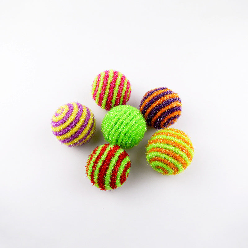 JMT-556298 Multicolor Cat Toy Set with Mouse Wand and Sisal Ball for Interactive Play