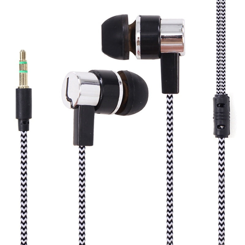 JMT-556490 Wired Electroplated In-Ear Headphones with 3.5mm Connector - Universal Compatibility, Eco-Friendly Silicone, Available in Multiple Colors