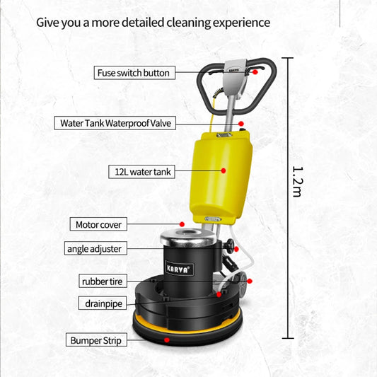 JMT-556618 17 Inch Floor Scrubber Polishing Machine for Wood Waxing and Commercial Cleaning