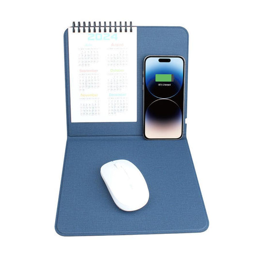JMT-556682 7-Inch & 8-Inch Flat Bracket Wireless Charger Desktop Mouse Pad in Yellow & Black
