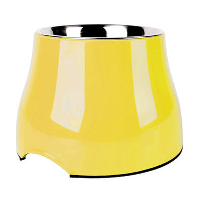 JMT-557322 Stainless Steel High-Foot Cat and Dog Bowl with Cartoon Design