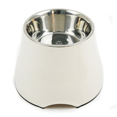 JMT-557322 Stainless Steel High-Foot Cat and Dog Bowl with Cartoon Design