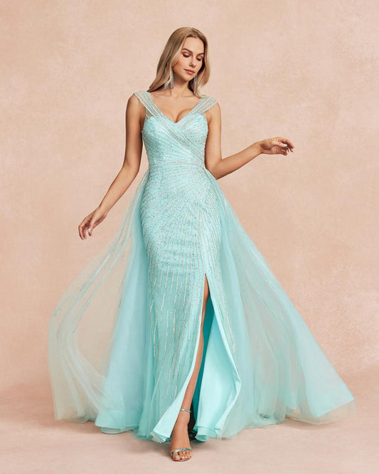 JMT-557386 Elegant Blue Dress for Women - Model SH0107