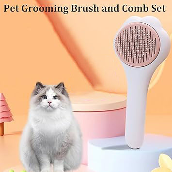 JMT-557386 Pet Hair Remover Comb for Dogs and Cats - Effective Loose Hair and Tangle Removal