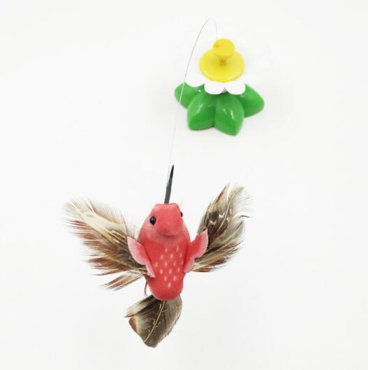 JMT-557450 Electric Rotating Butterfly and Bird Flower Pet Toy with Remote Control