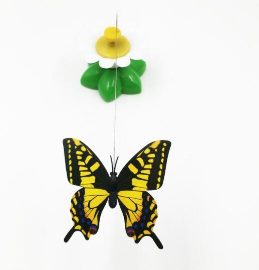 JMT-557450 Electric Rotating Butterfly and Bird Flower Pet Toy with Remote Control